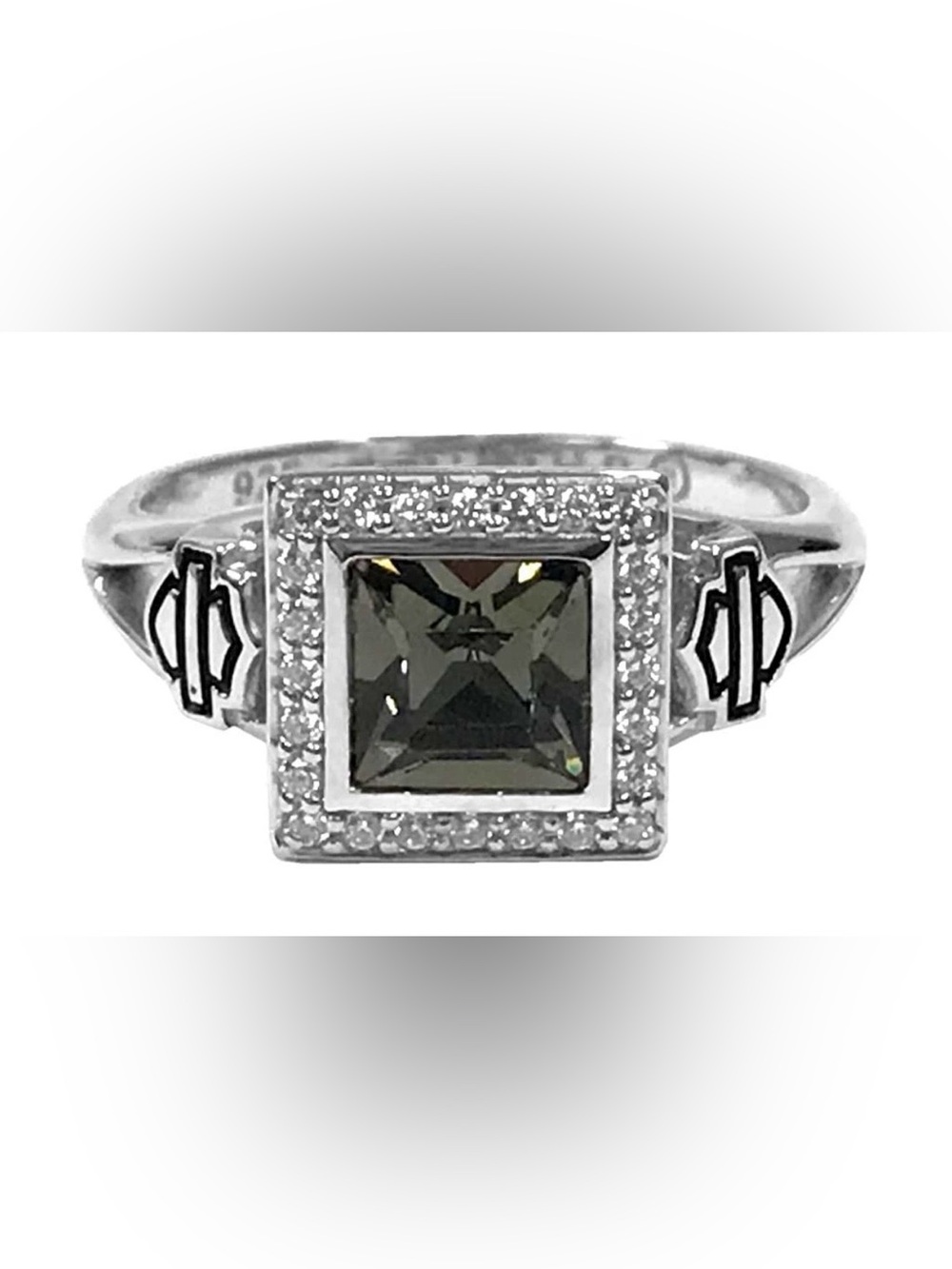 Harley-Davidson Black Ice Crystal Outline Ring